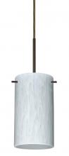 Besa Lighting 1BC-440419-BR - Besa Stilo 7 Pendant Bronze Carrera 1x50W Candelabra