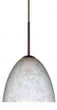 Besa Lighting 1BC-757219-LED-BR - Besa Sasha LED Pendant 1Bc Carrera Bronze 1x9W LED