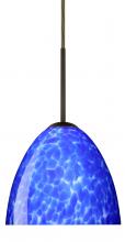 Besa Lighting 1BC-757286-LED-BR - Besa Sasha LED Pendant 1Bc Blue Cloud Bronze 1x9W LED