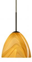 Besa Lighting 1BC-7572HN-BR - Besa Sasha Pendant Bronze Honey 1x50W Candelabra