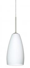 Besa Lighting 1BT-150907-SN - Besa Chrissy Pendant Satin Nickel Opal Matte 1x50W Candelabra