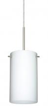 Besa Lighting 1BT-440407-SN - Besa Stilo 7 Pendant Satin Nickel Opal Matte 1x50W Candelabra