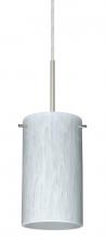 Besa Lighting 1BT-440419-LED-SN - Besa Stilo 7 LED Pendant Carrera Satin Nickel 1x9W LED