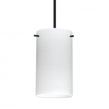 Besa Lighting 1BT-4404KR-MED-BK - Besa Stilo 7 Pendant Black Chalk 1x40W MAX E26 Base