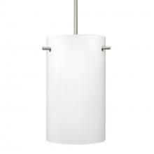 Besa Lighting 1JC-400507-SN - Besa Tamburo 5 Pendant, Opal Matte, Black Finish, 1x100W MAX E26 Base