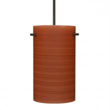 Besa Lighting 1JC-4005CH-BR - Besa Tamburo 5 Pendant, Cherry, Bronze Finish, 1x100W MAX E26 Base