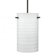 Besa Lighting 1JC-4005KR-BR - Besa Tamburo 5 Pendant, Chalk, Bronze Finish, 1x100W MAX E26 Base