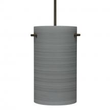 Besa Lighting 1JC-4005TN-BR - Besa Tamburo 5 Pendant, Titan, Bronze Finish, 1x100W MAX E26 Base