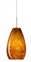 Besa Lighting 1JC-412618-SN - Besa Pera 9 Pendant Satin Nickel Amber Cloud 1x100W Medium Base