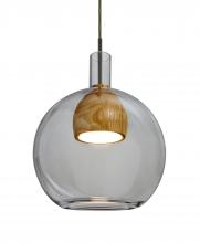 Besa Lighting 1JC-BENJISMMD-LED-BR - Besa, Benji Cord Pendant, Smoke/Medium, Bronze Finish, 1x9W LED