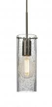 Besa Lighting 1JC-JUNI10CL-EDIL-BR - Besa, Juni 10 Cord Pendant, Clear Bubble, Bronze, 1x4W LED Filament