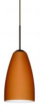 Besa Lighting 1JT-151180-BR - Besa Riva 9 Pendant Bronze Amber Matte 1x75W Medium Base