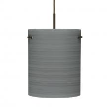 Besa Lighting 1JT-4006TN-BR - Besa Tamburo 8 Pendant, Titan, Bronze Finish, 1x100W MAX E26 Base