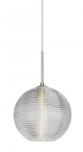 Besa Lighting 1JT-461600-LED-SN - Besa Kristall 8 Pendant Satin Nickel Clear 1x9W LED