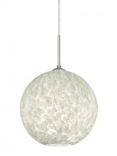 Besa Lighting 1JT-COCO1219-SN - Besa Coco 12 Pendant, Carrera, Satin Nickel Finish, 1x60W Medium Base