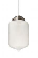 Besa Lighting 1JT-OLINFR-EDIL-SN - Besa Olin Pendant Satin Nickel Frost 1x4W LED Filament