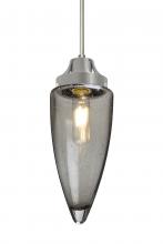 Besa Lighting 1JT-SULUSM-EDIL-SN - Besa, Sulu Cord Pendant, Smoke Bubble, Satin Nickel Finish, 1x4W LED Filament