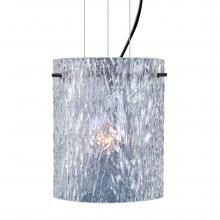 Besa Lighting 1KG-400600-BK - Besa Pendant Tamburo 8 Black Clear Stone 1x100W MAX E26 Base