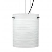 Besa Lighting 1KG-4006KR-BK - Besa Pendant Tamburo 8 Black Chalk 1x100W MAX E26 Base