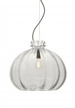 Besa Lighting 1KX-464588-EDIL-BR - Besa Pendant Pinta 12 Clear Bronze 1x8W LED Filament