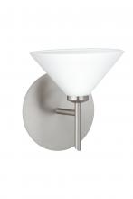 Besa Lighting 1SW-117607-SN - Besa Wall Kona Satin Nickel White 1x40W G9