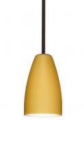 Besa Lighting 1TT-1511VM-LED-BR - Besa Riva 9 LED Pendant 1Tt Vanilla Matte Bronze 1x9W LED