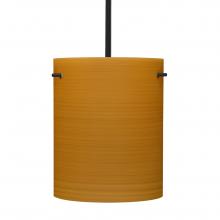 Besa Lighting 1TT-4006OK-BK - Besa Stem Pendant Tamburo 8 Black Oak 1x100W MAX E26 Base