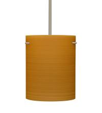 Besa Lighting 1TT-4006OK-LED-SN - Besa Tamburo 8 Pendant Oak Satin Nickel 1x11W LED