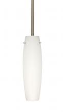 Besa Lighting 1TT-412107-SN - Besa Tu Tu Stem Pendant Satin Nickel Opal Matte 1x50W Candelabra