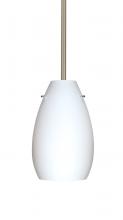 Besa Lighting 1TT-412607-LED-SN - Besa Pera 9 LED Pendant Opal Matte Satin Nickel 1x9W LED