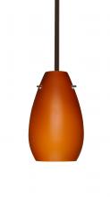 Besa Lighting 1TT-412680-BR - Besa Pera 9 Stem Pendant Bronze Amber Matte 1x100W Medium Base