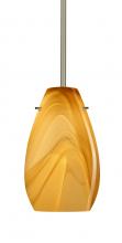 Besa Lighting 1TT-4126HN-SN - Besa Pera 9 Stem Pendant Satin Nickel Honey 1x100W Medium Base