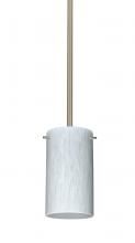 Besa Lighting 1TT-440419-SN - Besa Stem Stilo 7 Pendant Satin Nickel Carrera 1x50W Candelabra