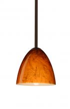 Besa Lighting 1TT-4470HB-BR - Besa Vila Stem Pendant Bronze Habanero 1x60W Medium Base