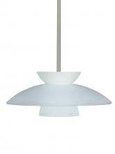 Besa Lighting 1TT-451325-SN - Besa Trilo 15 Stem Pendant Satin Nickel Frost 1x75W Medium Base