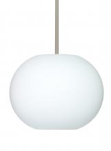 Besa Lighting 1TT-477507-LED-SN - Besa Jordo LED Pendant 1Tt Opal Matte Satin Nickel 1x11W LED