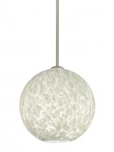 Besa Lighting 1TT-COCO1219-SN - Besa Coco 12 Stem Pendant, Carrera, Satin Nickel Finish, 1x60W Medium Base