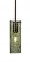 Besa Lighting 1TT-JUNI10MS-BR - Besa, Juni 10 Stem Pendant, Moss Bubble, Bronze, 1x60W Medium Base