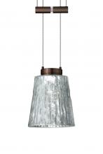 Besa Lighting 1XA-5125SF-BR - Besa Pendant Nico 4 Bronze Stone Silver Foil 1x35W Halogen