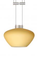 Besa Lighting 1XA-5410VM-SN - Besa Pendant Peri Satin Nickel Vanilla Matte 1x50W Halogen