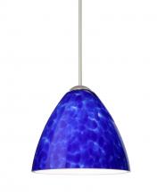  1XC-177986-SN - Besa Pendant Mia Satin Nickel Blue Cloud 1x50W Halogen