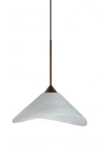 Besa Lighting 1XC-191352-LED-BR - Besa Pendant Hoppi Bronze Marble 1x3W LED