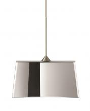 Besa Lighting 1XC-6773MR-SN - Besa Groove Pendant Mirror-Frost Satin Nickel 1x50W Halogen