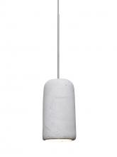 Besa Lighting 1XC-GLIDENA-LED-SN - Besa Glide Cord Pendant, Natural, Satin Nickel Finish, 1x2W LED