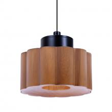 Besa Lighting 1XC-KAOMD-LED-BK - Besa Kao Pendant, Medium Shade, Black Finish, 1x3W LED