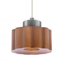 Besa Lighting 1XC-KAOMD-LED-SN - Besa Kao Pendant, Medium Shade, Black Finish, 1x3W LED