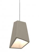 Besa Lighting 1XC-SKIPTN-LED-SN - Besa Skip Cord Pendant, Tan, Satin Nickel Finish, 1x9W LED