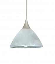 Besa Lighting 1XT-174352-SN - Besa Pendant Domi Satin Nickel Marble 1x50W Halogen