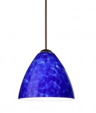 Besa Lighting 1XT-177986-BR - Besa Pendant Mia Bronze Blue Cloud 1x50W Halogen