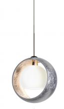 Besa Lighting 1XT-4293SS-BR - Besa Pendant Pogo Bronze Silver/Inner Silver 1x35W Halogen